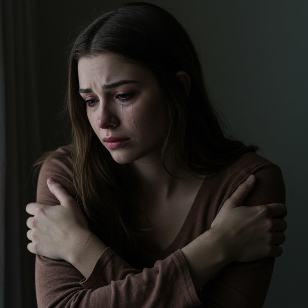 Mulher sendo consolada